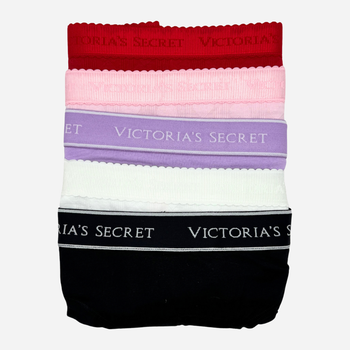 Набор трусиков слипов женских хлопковых Victoria's Secret 741937845 S 5 шт Разноцветный (1159826563)