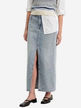 Spódnica trapezowa damska jeansowa Ankle Column Skirt