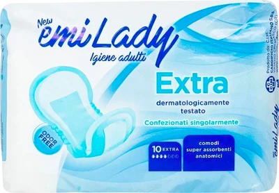 Урологічні прокладки Emi Lady Extra для жінок 4 краплі 10 шт (8003110252101)