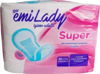 Урологічні прокладки Emi Lady Super для жінок 5 крапель 10 шт (8003110253108)