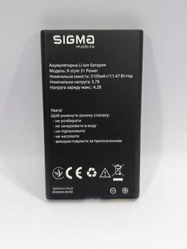 Аккумулятор для Sigma X-Style 31 Power (3100 mah) Original