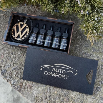 Подарочный набор автомобильных ароматизаторов в машину с светлого дерева Volkswagen, AUTO COMFORT