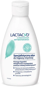 Антибактериальное средство для интимной гигиены, без дозатора - Lactacyd Antibacterial Intimate Wash Emulsion 200ml (1070795-31023027)