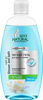Легкий гель для душа та ванни "Блакитний лотос і жасмин" - Natural Spa 500ml (294909-31022063)