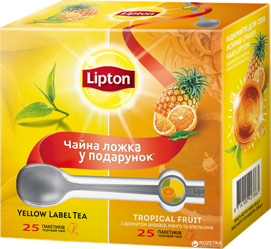 Чай чёрный Lipton, «100 п. + 25 п. в подарок» x 2 г