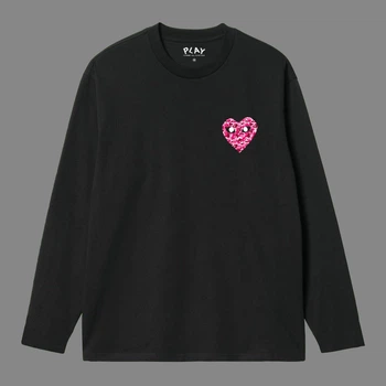 Лонгслив Comme Des Garcons Play 10002 черного цвета, размер L