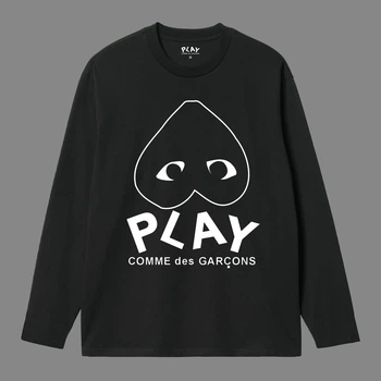 Лонгслив Comme Des Garcons Play 10005 черного цвета, размер L