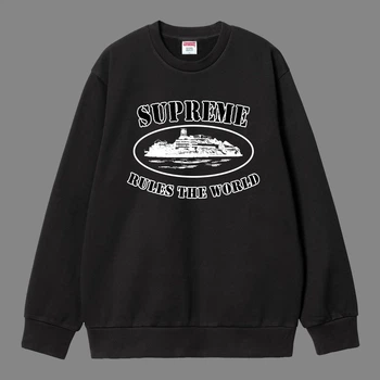 Свитшот Supreme 10004 черного цвета, размер M