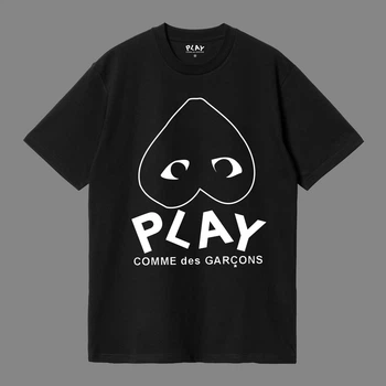 Футболка Comme Des Garcons Play 10001 черного цвета, размер S