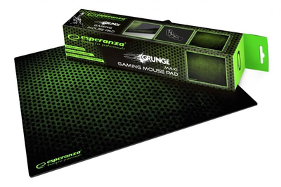 Килимок Esperanza EGP103G Gaming Black/Green ігровий 300*400 мм професійний геймерський для ПК мишка