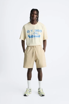 Шорти джогери Zara M бежевий 0526/301/707
