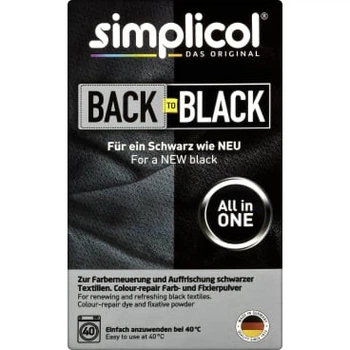 Фарба для одягу та текстилю Simplicol Back to Black Чорна 400 г