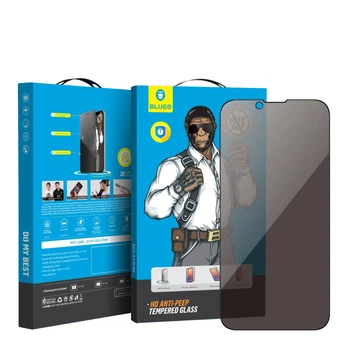 Защитное стекло Blueo Full Cover Anti-Peep Glass для Apple iPhone 13/13 Pro/14/16e Black