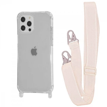 Чохол з ремінцем WAVE Clear Case with Strap для Apple iPhone 12/12 Pro transparent