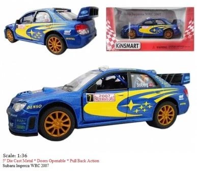 Машинка Kinsmart 1:36 Subaru Impreza WRS 2007 метал KT5328W