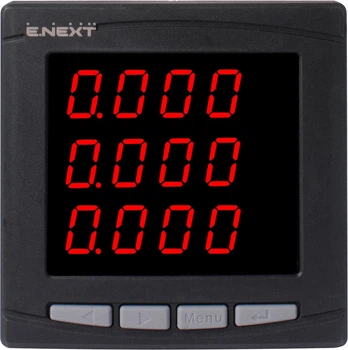 Амперметр цифровий E.NEXT e.meter.pro.96.a.led трифазний 5A 230V AC 96×96×55 мм врізний p079001