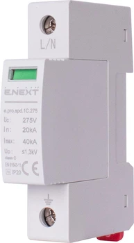 Ограничитель перенапряжения 1P 40кА 275В класс 2 (C) [p076005] E.NEXT e.pro.spd.1С.275