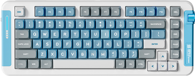 Клавиатура беспроводная MCHOSE X75 Wireless/Bluetooth/USB Blue-Grey (MC-X75-18)