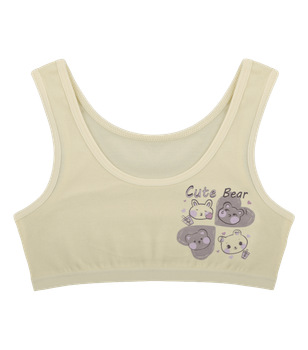 Топ для девочки с принтом Cute Bear - Donella - 4571PB17 - 134-140 см - Желтый