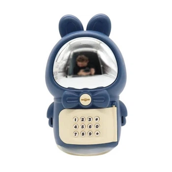 Копилка сейф электронная с замком Space Rabbit Piggy Синяя