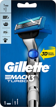 Станок для гоління Gillette Mach 3 Turbo, 1шт