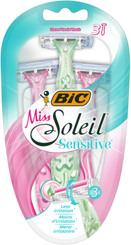 Набір бритв без змінних картриджів BIC Miss Soleil Sensitive, 3 шт