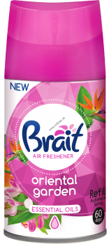 Сменный баллон для автоматического ароматизатора воздуха Brait Oriental Garden, 250 мл