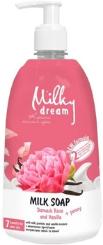 Рідке крем-мило Milky Dream Дамаська троянда і ваніль, 1 л