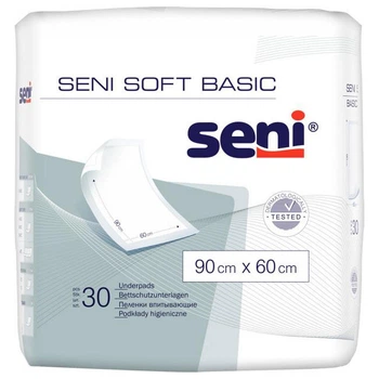 Одноразовые пеленки Seni Soft Basic 60х90 см, 30 шт
