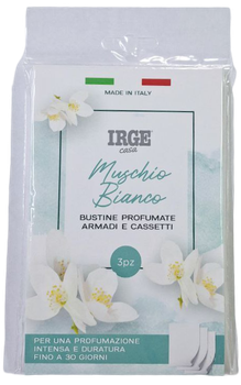 Ароматизатор для шафи IRGE Muschio Bianco Білий мускус, 3 шт