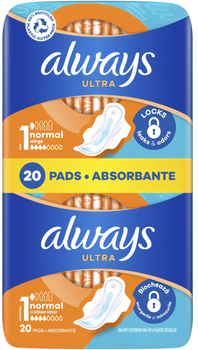 Гігієнічні прокладки Always Ultra Normal 4 краплі, 20 шт