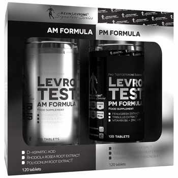 Booster testosteronu Kevin Levrone Levrotest Am Pm 120+120 kapsułek (5903719237260)