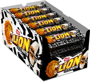 Упаковка батончиків Lion Black & White 24 шт х 42 г (8445291424470)