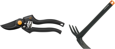 Набір Секатор професійний Fiskars P90 (1001530/111960) + Посадкова сапа Fiskars Solid (1025567)