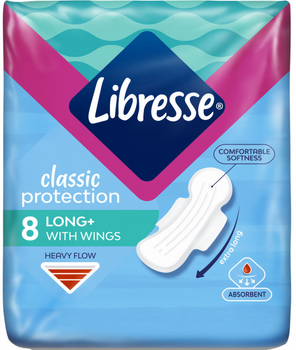 Гігієнічні прокладки Libresse Classic Protection Long, 8 шт