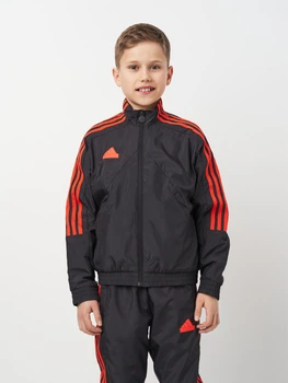 Детская толстовка для мальчика Adidas J Hot Wv Ttop IV7103 122-128 см Черная (4067896715148)