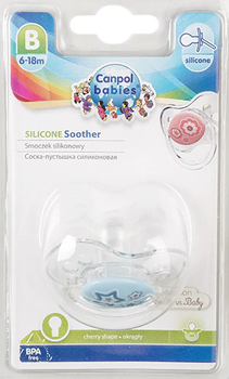 Пустышка силиконовая Canpol Babies Newborn baby круглая (с 6 до 18 месяцев), 1 шт