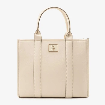 Сумка шопер жіноча U.S. Polo Assn 27A279-AA00A(CREAM) Кремова (786662195024)