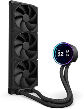 Система рідинного охолодження NZXT Kraken Elite 360 мм AIO liquid cooler w/Display Radiator Fans Black (RL-KN36E-B2)