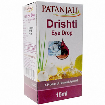 Натуральна добавка Очні краплі Дрішті Патанджалі, 10 мл, Drishti eye drop, Patanjali