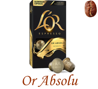 Кава в капсулах Nespresso L'OR Or Absolu 10 капсул