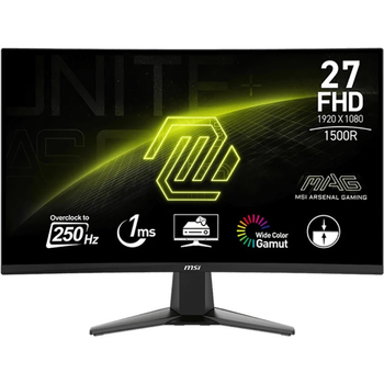 Монітор MSI 27" MAG 27C6X VA Black Curved 250Hz ( Чорний ) 30185