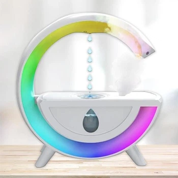 Увлажнитель воздуха антигравитационный ультразвуковой 350 мл USB с RGB подсветкой, ART G-T00KB