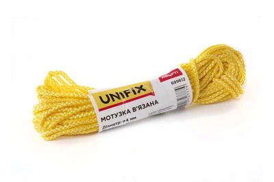 Веревка вязаная Unifix 6мм x 15м ассорти (699616)