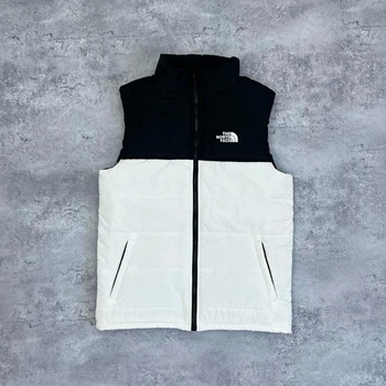 Чоловічий жилет The North Face S чорно-біла (WLD-54)