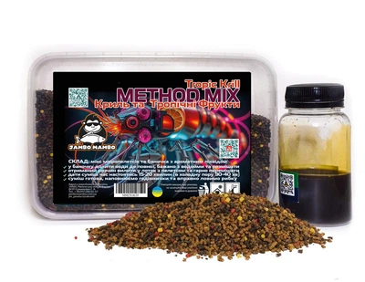 Метод мікс JamboMambo Tropic Krill Криль-Тропічні Фрукти для флет-фідера