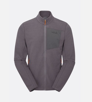 Мужская флисовая кофта Rab Tecton Jacket, Graphene, M (RB QFG-03-GRH-MED)