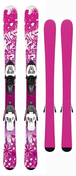 Лижі гірські комплект для підлітків K2 Luv Bug+MOD 7.0 Fastrak2 L245-330 136см Pink/purple/white (1020406.110.1+1021018.110)