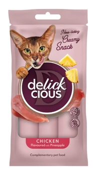 Рідкі ласощі для котів Delickcious з куркою та ананасом 60 г D6251102