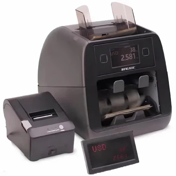Сортировщик Валют Детекцией с UV MG IR и проеркой купюр на фальш Magner M 2000 Счетчик Денег PRO FITNESS 2025 с определением ветхих банкнот